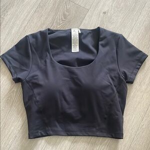 Oner Active Black Women's Crop Top (built in bra) worn once